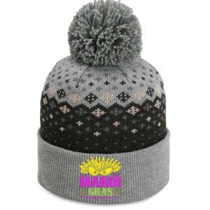 Mardi Gras The Baniff Cuffed Pom Beanie