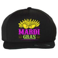 Mardi Gras Wool Snapback Cap