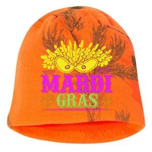 Mardi Gras Kati - Camo Knit Beanie