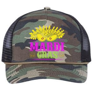 Mardi Gras Retro Rope Trucker Hat Cap