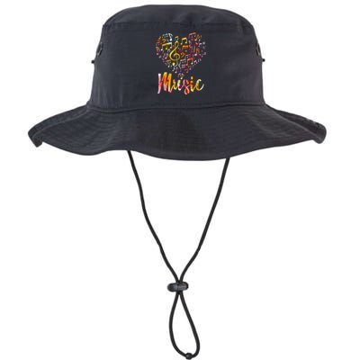 Musician Gift Musical Instrument Music Notes Treble Clef Bucket Hat