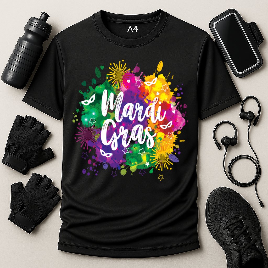 Mardi Gras, Funny Mardi Gras Cooling Performance Crew T-Shirt