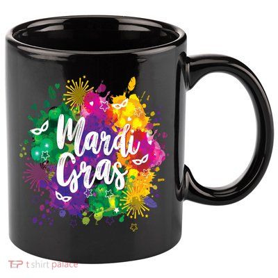 Mardi Gras, Funny Mardi Gras 11oz C Handle Ceramic Mug