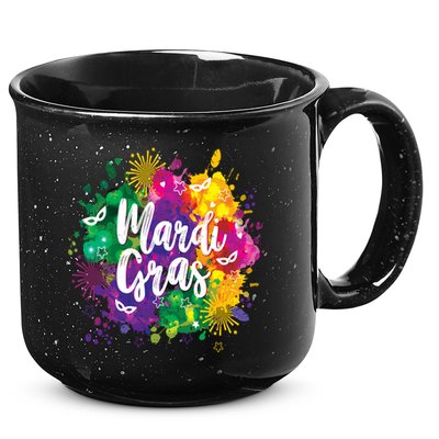 Mardi Gras, Funny Mardi Gras 15oz Campfire Ceramic Mug