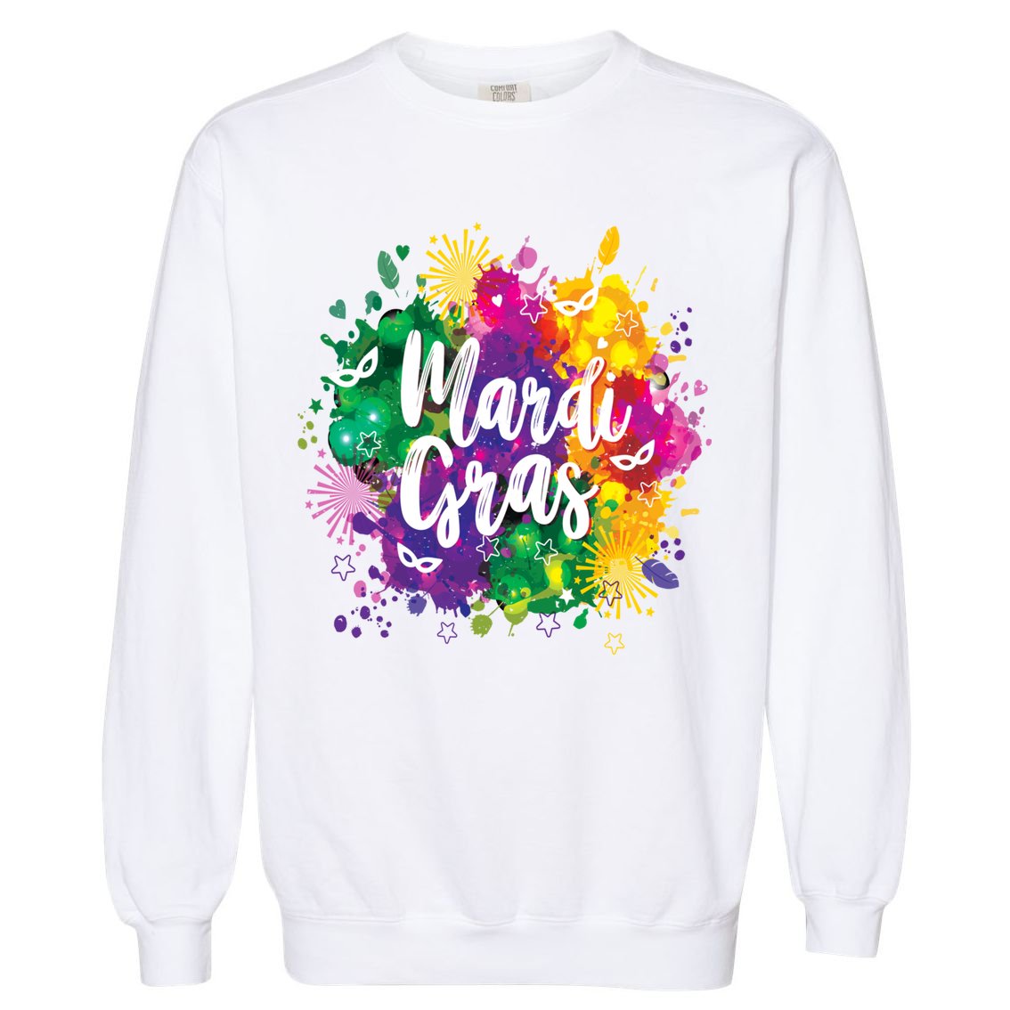 Mardi Gras, Funny Mardi Gras Garment-Dyed Sweatshirt