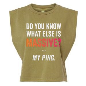 Massive Gaming Meme Ping Gamers Humor Funny Gamer Garment-Dyed Women's Muscle Tee