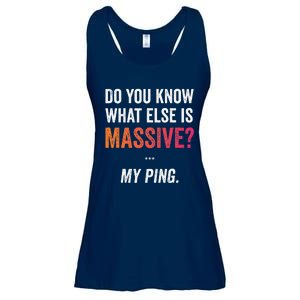 Massive Gaming Meme Ping Gamers Humor Funny Gamer Ladies Essential Flowy Tank