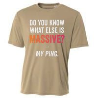 Massive Gaming Meme Ping Gamers Humor Funny Gamer Cooling Performance Crew T-Shirt