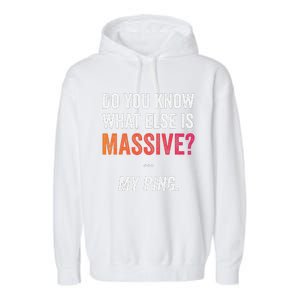 Massive Gaming Meme Ping Gamers Humor Funny Gamer Garment-Dyed Fleece Hoodie