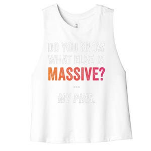 Massive Gaming Meme Ping Gamers Humor Funny Gamer Women's Racerback Cropped Tank