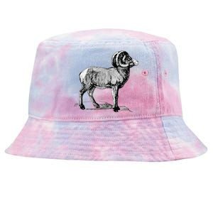 Mountain Goat Mountain Sheep Tie-Dyed Bucket Hat