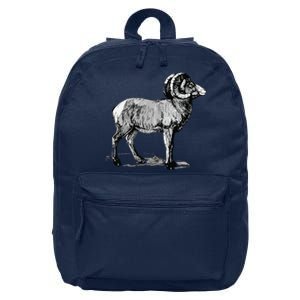 Mountain Goat Mountain Sheep 16 in Basic Backpack