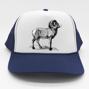 Mountain Goat Mountain Sheep Trucker Hat