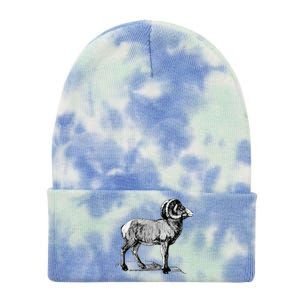 Mountain Goat Mountain Sheep Tie Dye 12in Knit Beanie