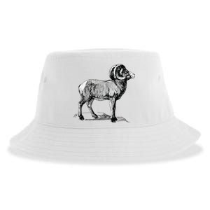 Mountain Goat Mountain Sheep Sustainable Bucket Hat