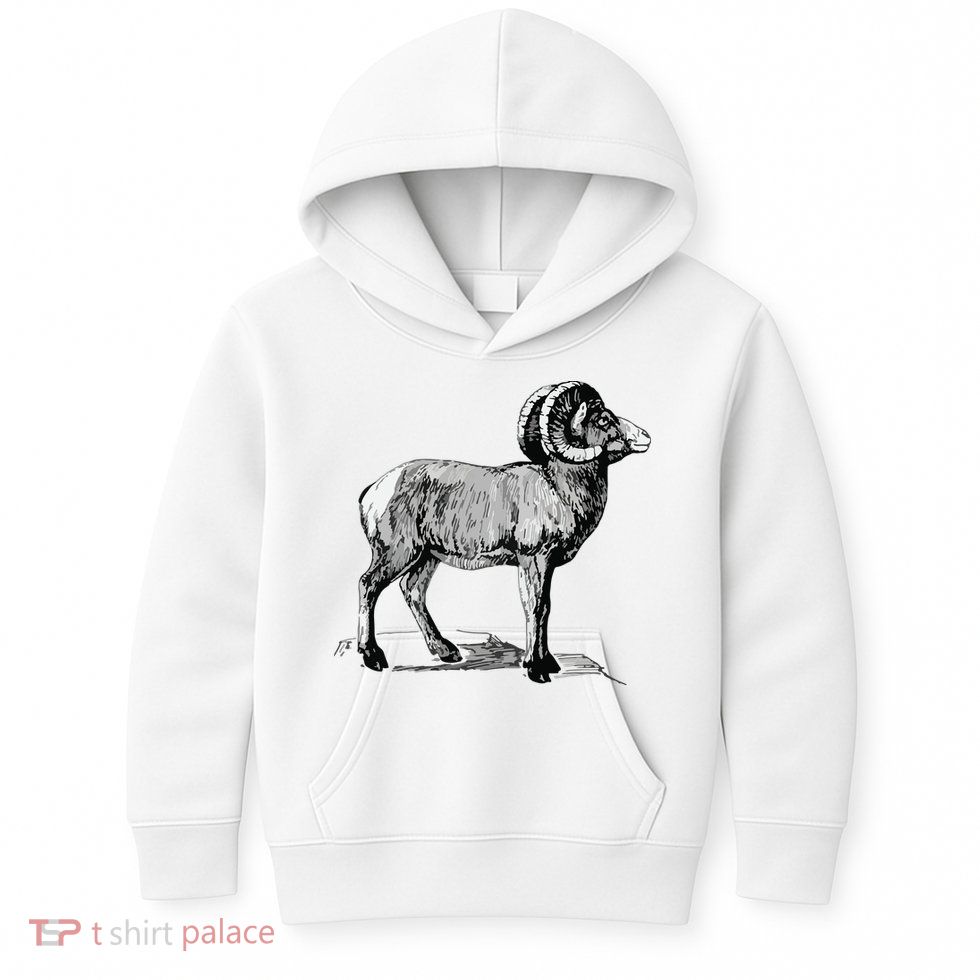 Mountain Goat Mountain Sheep Kids Hoodie