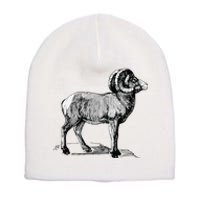 Mountain Goat Mountain Sheep Short Acrylic Beanie