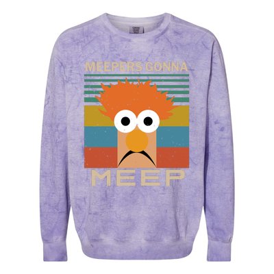 Meepers Gonna Meep Colorblast Crewneck Sweatshirt