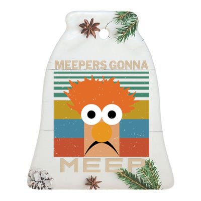 Meepers Gonna Meep Ceramic Bell Ornament