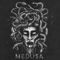 Medusa Greek Mythology Goddess With Snake Hair 7 Panel Mesh Trucker Snapback Hat