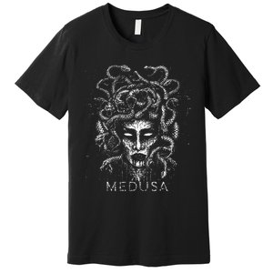 Medusa Greek Mythology Goddess With Snake Hair Premium T-Shirt