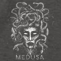 Medusa Greek Mythology Goddess With Snake Hair Vector Backpack