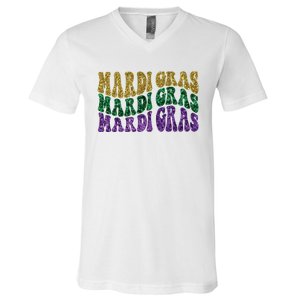 Mardi Gras V-Neck T-Shirt