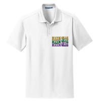 Mardi Gras Dry Zone Grid Polo