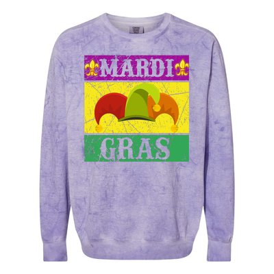 Mardi Gras Colorblast Crewneck Sweatshirt