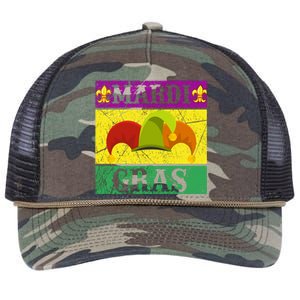 Mardi Gras Retro Rope Trucker Hat Cap