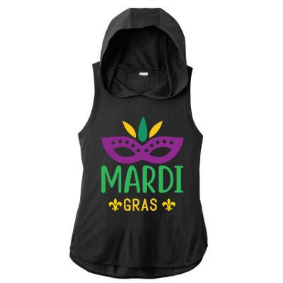 Mardi Gras Ladies PosiCharge Tri-Blend Wicking Draft Hoodie Tank