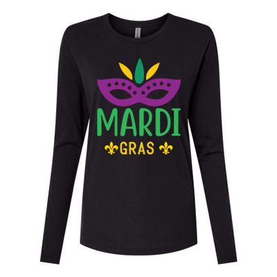 Mardi Gras Womens Cotton Relaxed Long Sleeve T-Shirt