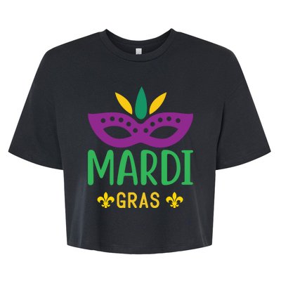 Mardi Gras Bella+Canvas Jersey Crop Tee