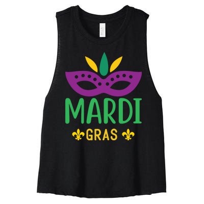 Mardi Gras Women's Racerback Cropped Tank