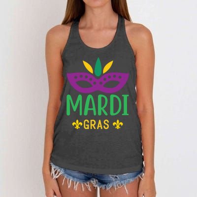 Mardi Gras Women's Knotted Racerback Tank