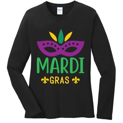 Mardi Gras Ladies Long Sleeve Shirt