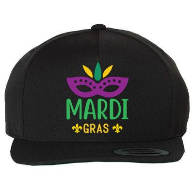 Mardi Gras Wool Snapback Cap