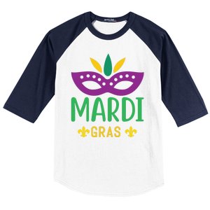 Mardi Gras Baseball Sleeve Shirt