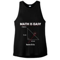 Math Geometry Mathematicians Ladies PosiCharge Tri-Blend Wicking Tank