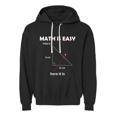 Math Geometry Mathematicians Garment-Dyed Fleece Hoodie