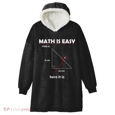 Math Geometry Mathematicians Hooded Wearable Blanket