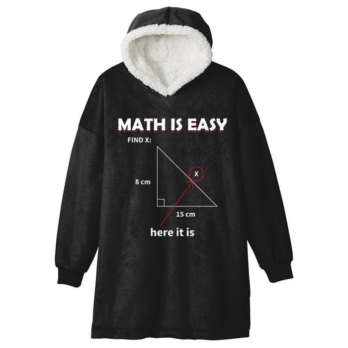 Math Geometry Mathematicians Hooded Wearable Blanket