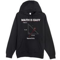 Math Geometry Mathematicians Premium Pullover Hoodie
