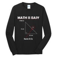 Math Geometry Mathematicians Tall Long Sleeve T-Shirt