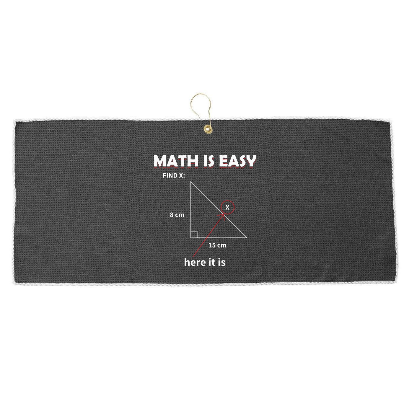 Math Geometry Mathematicians Large Microfiber Waffle Golf Towel