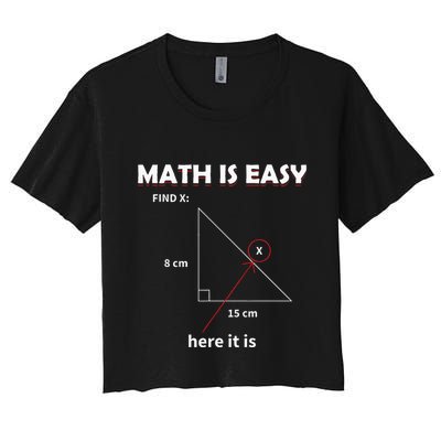 Math Geometry Mathematicians Crop Top
