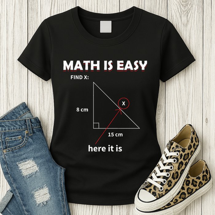 Math Geometry Mathematicians Womens T-Shirt