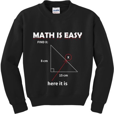 Math Geometry Mathematicians Kids Sweatshirt