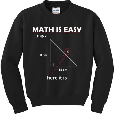 Math Geometry Mathematicians Kids Sweatshirt