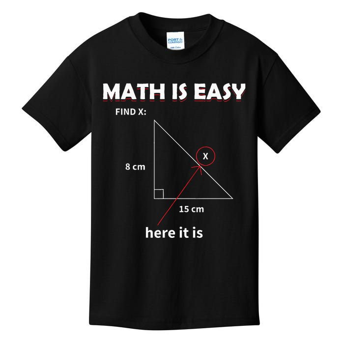 Math Geometry Mathematicians Kids T-Shirt